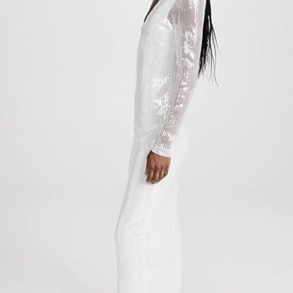White Sequin Maxi Dress - Picture 2 of 7